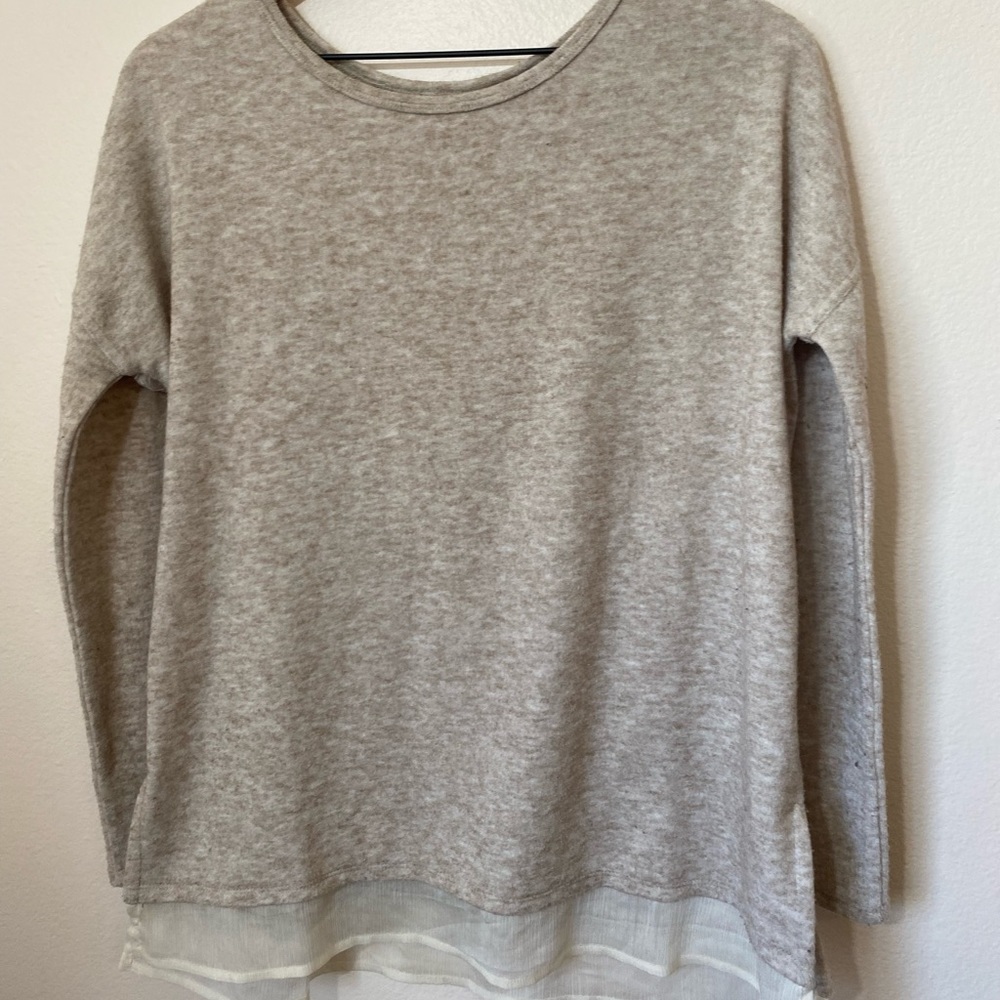 Silence+noise size small beige sweater